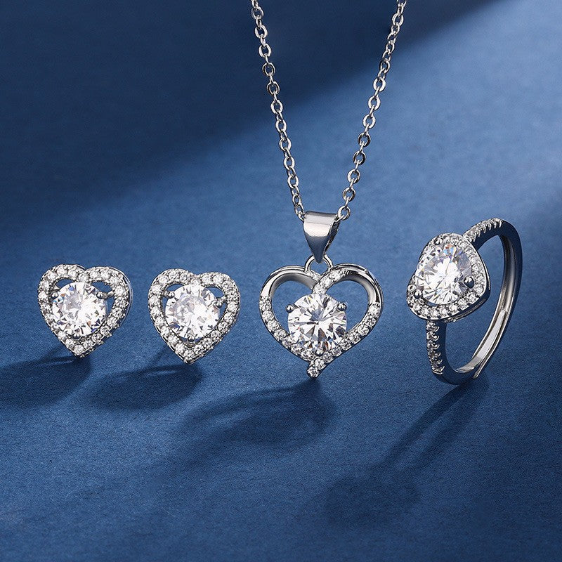 ZEVORA Anara Lysanthe Jewelry Set – White Gold