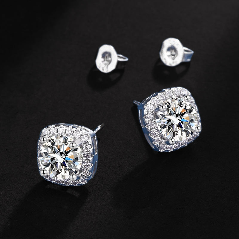 ZEVORA Elena Crystal Jewelry Set – White Gold