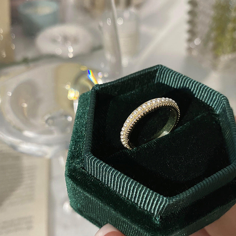 ZEVORA Elodie Vance Ring Set – Handmade Gold Stackable Ring Set