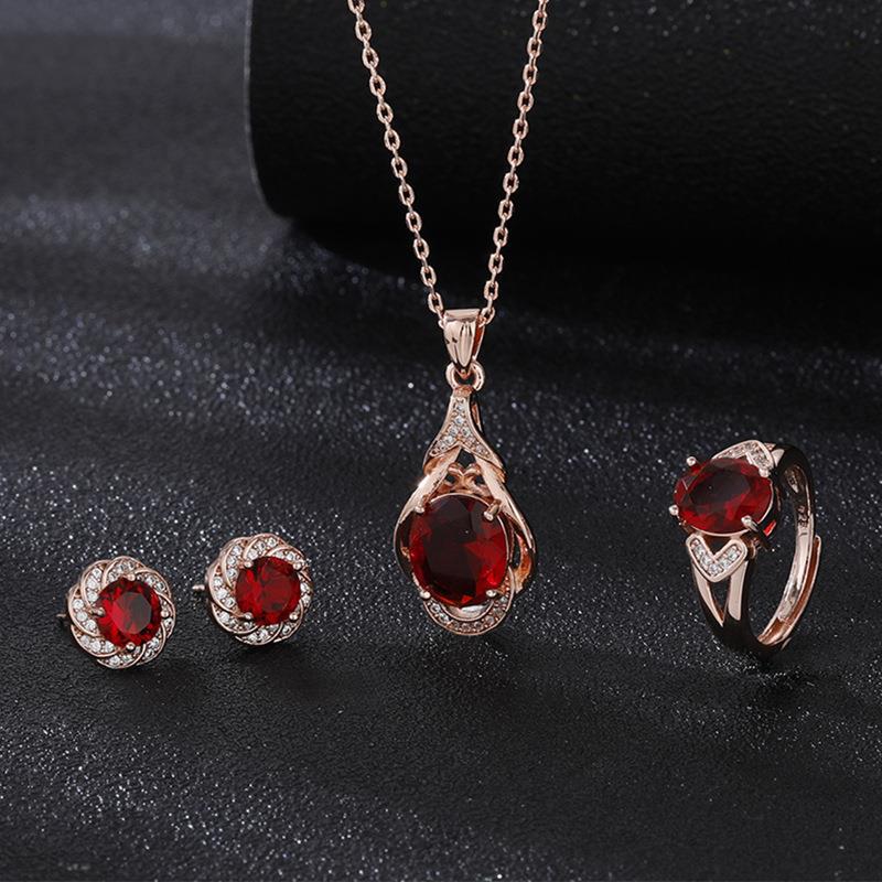 ZEVORA Elysia Roseray Jewelry Set – Rose Gold