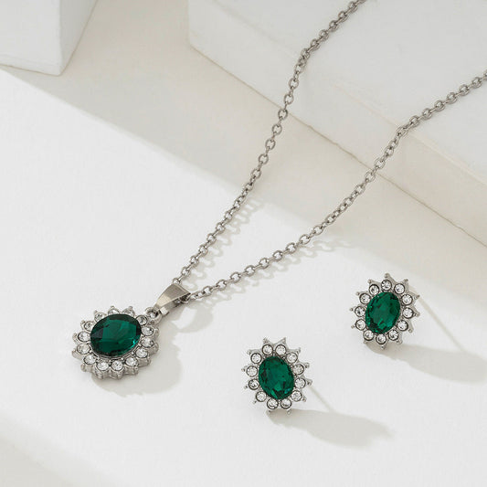 ZEVORA Katya Smeryn Jewelry Set – White Gold