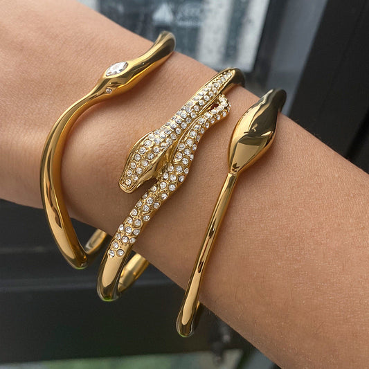 ZEVORA Cassian Veyne Bracelet Set – Handmade Gold Jewelry Set