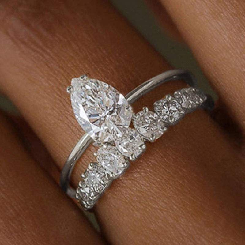 ZEVORA Vivienne Hartley Ring – Handmade White Gold Jewelry