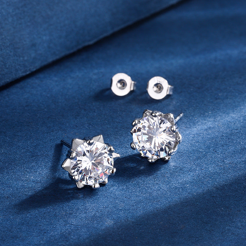 ZEVORA Aria Snowflake Jewelry Set – White Gold