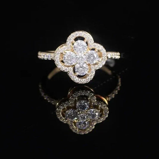ZEVORA Caelina Viridia Ring – Handmade Gold & Green Stone Jewelry
