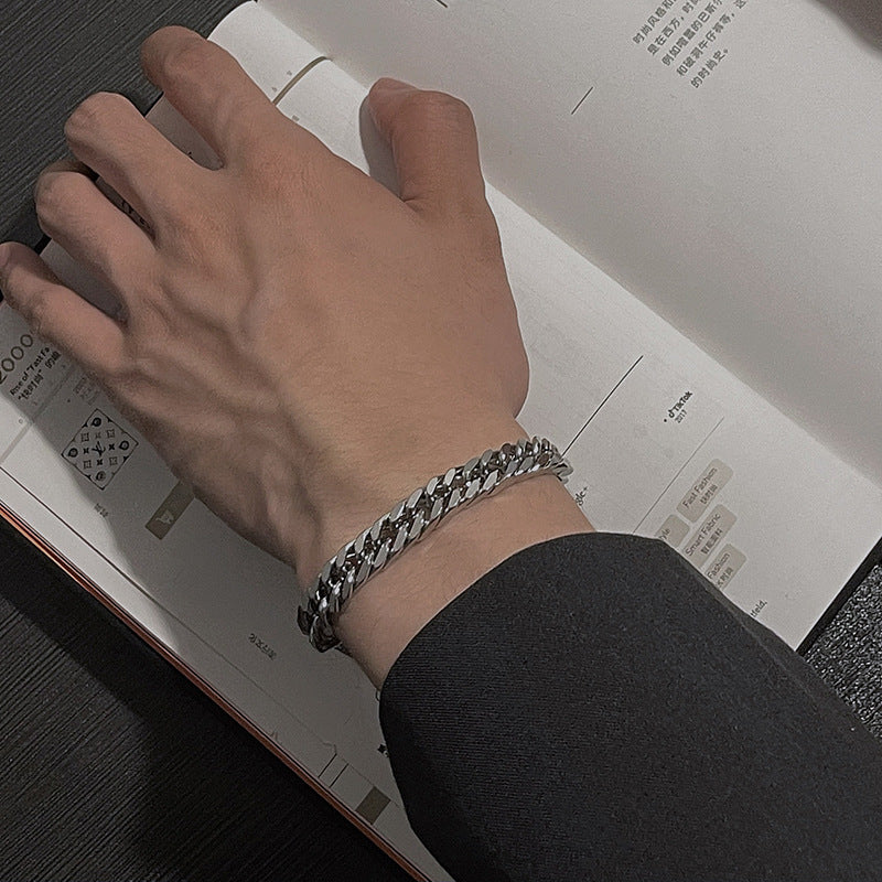 ZEVORA Sterling Vale Bracelet – Handmade White Gold Jewelry