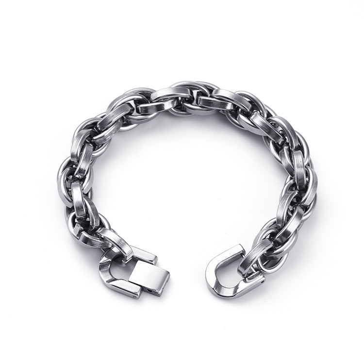 ZEVORA Riven Knox Bracelet – Handmade White Gold Jewelry