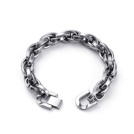 ZEVORA Riven Knox Bracelet – Handmade White Gold Jewelry