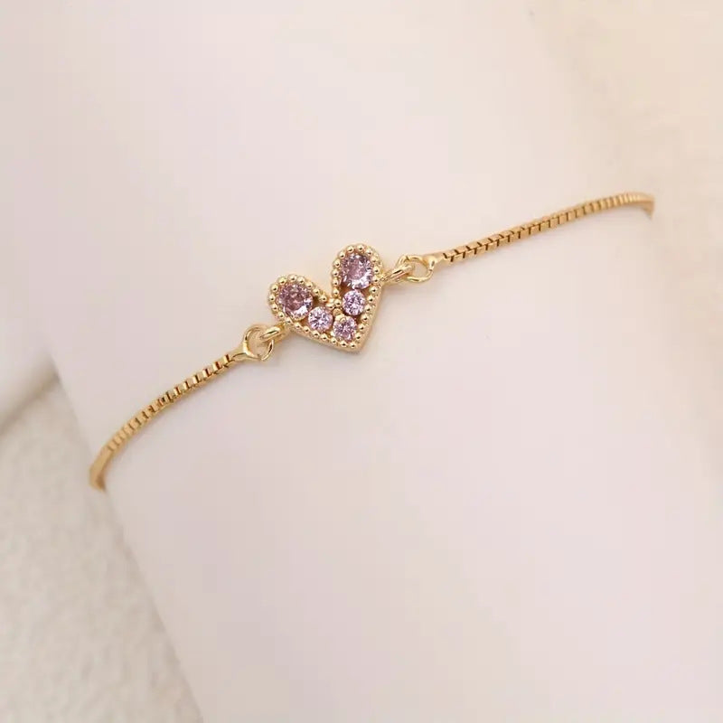ZEVORA Blush Love Bracelet – Gold