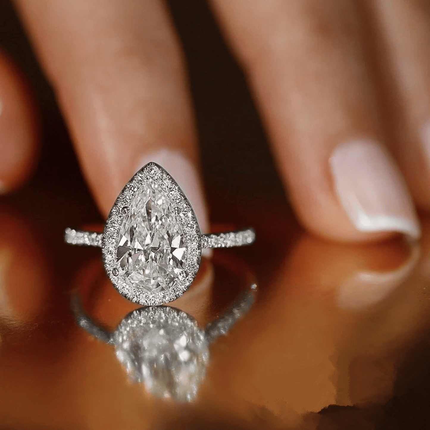 ZEVORA Silvana Terranova Ring – Handmade White Gold Italian Earth-Inspired Jewelry