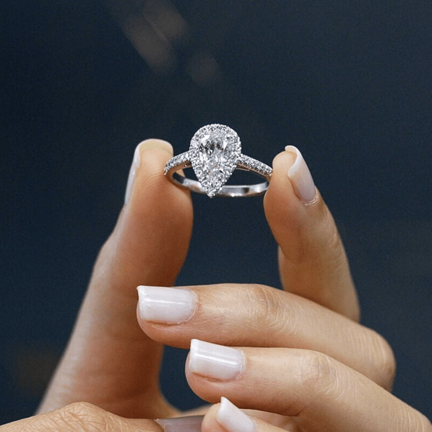 ZEVORA Silvana Terranova Ring – Handmade White Gold Italian Earth-Inspired Jewelry