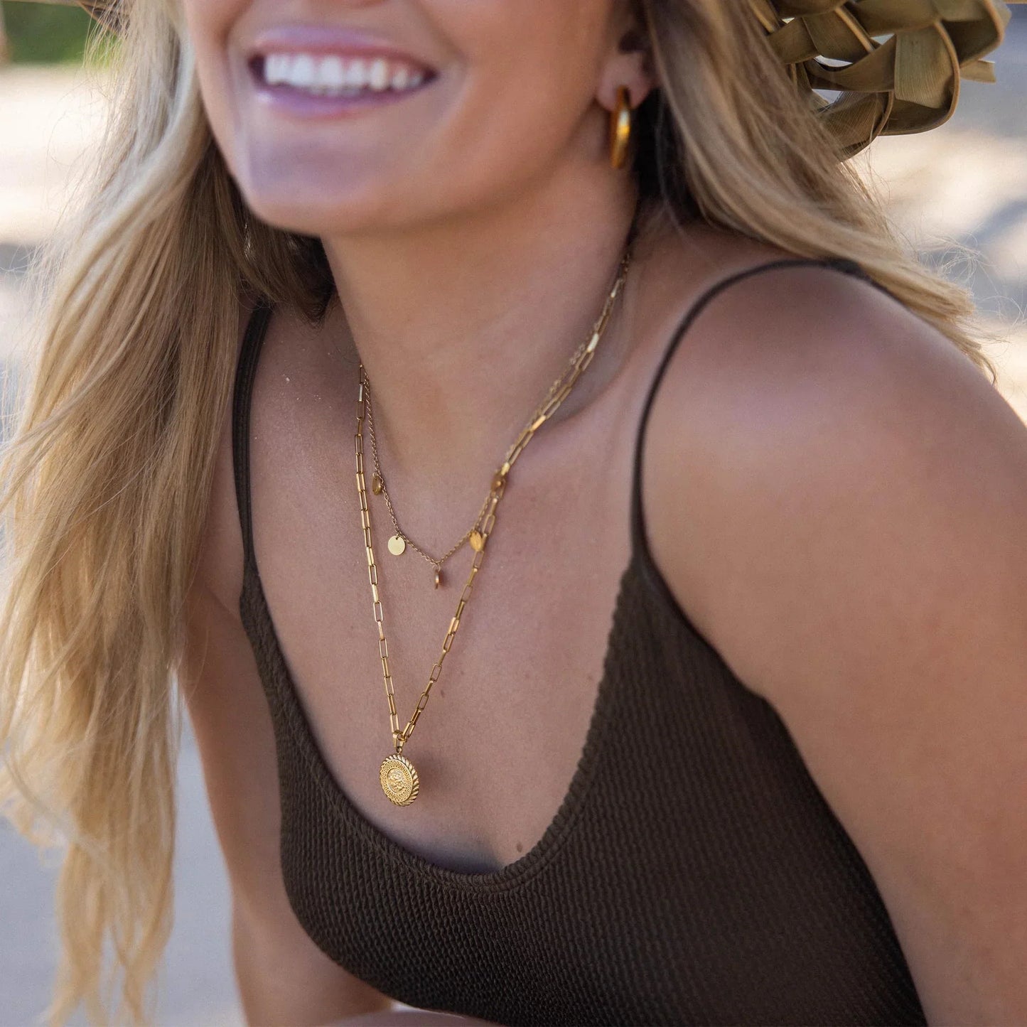 ZEVORA Funky Buddha Necklace – Gold
