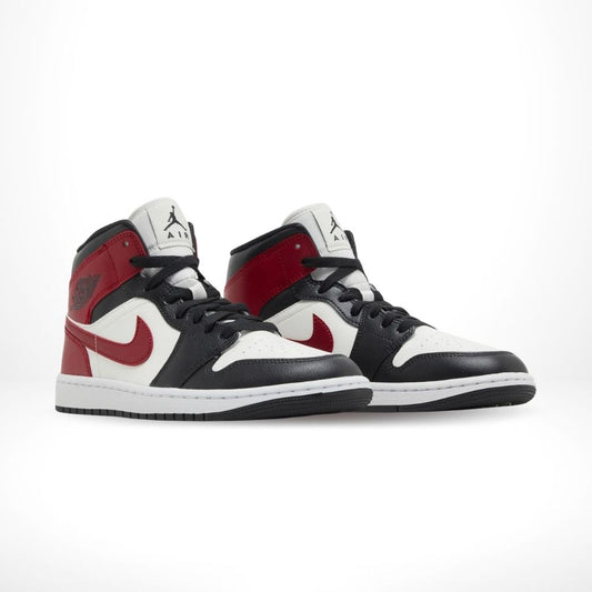 Air Jordan 1 Mid Gym Red Off Noir