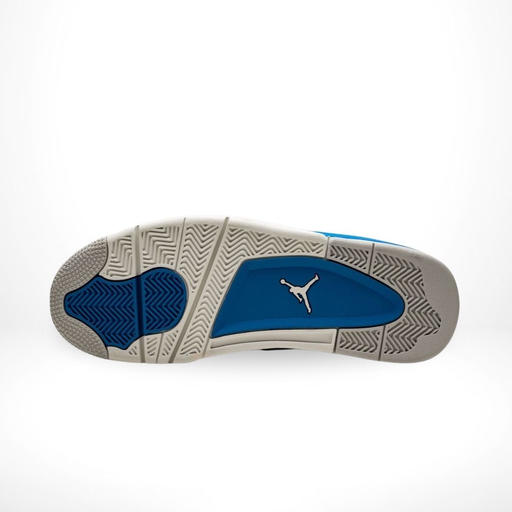 Air Jordan 4 Retro Military Blue White Grey 2024