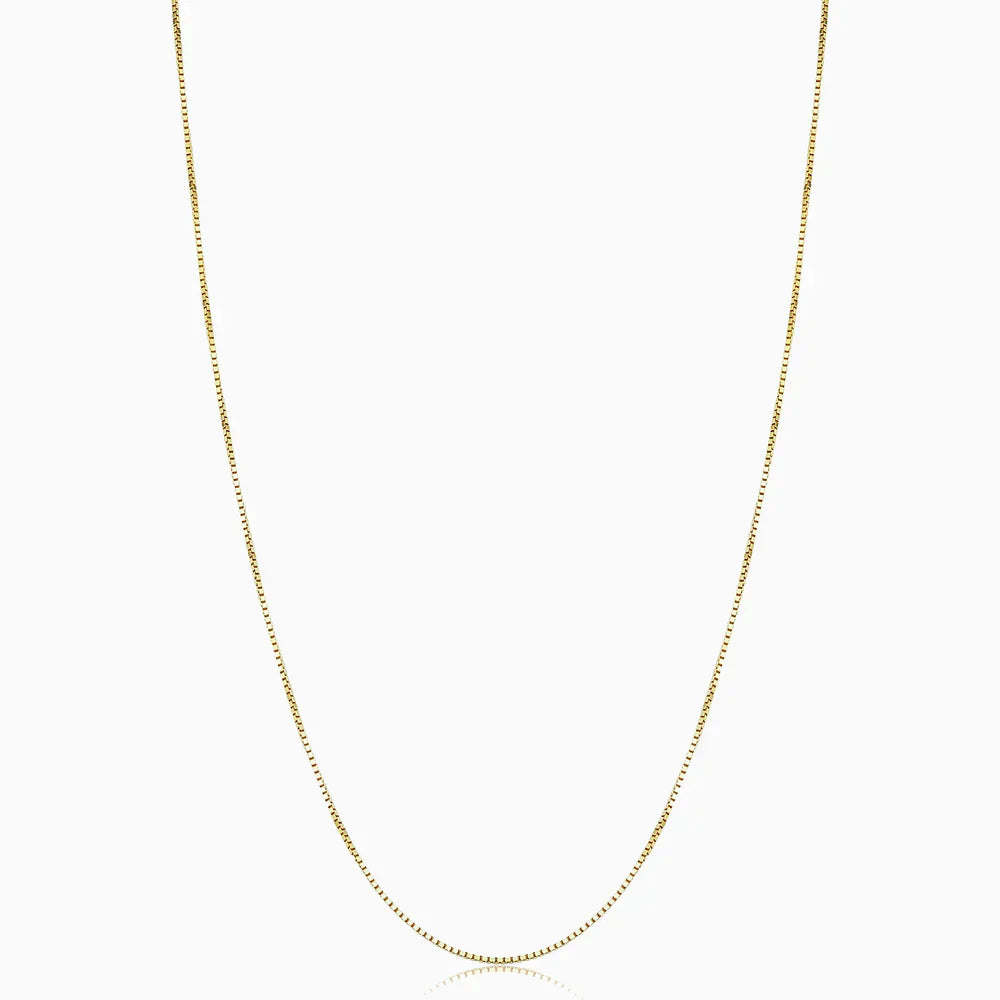 ZEVORA Bodega Box Chain Necklace – Gold