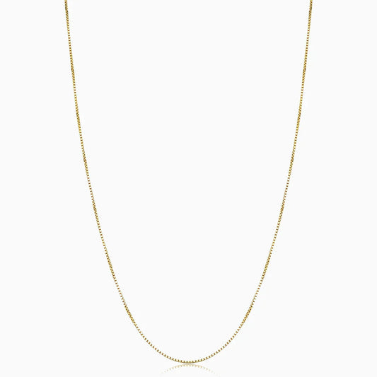 ZEVORA Bodega Box Chain Necklace – Gold