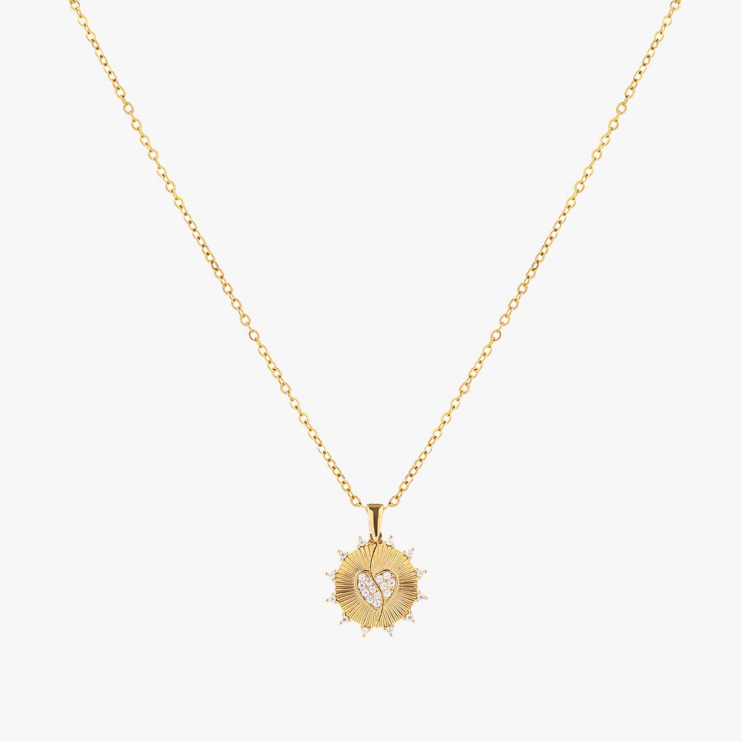 ZEVORA Sunray Love Necklace – Gold