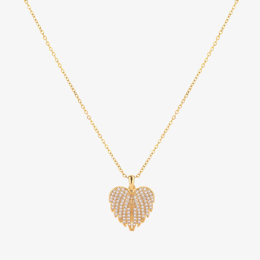 ZEVORA Angel Wings Necklace – Gold