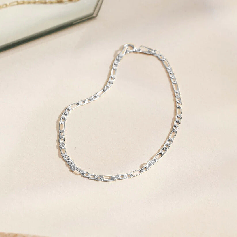 ZEVORA Neris Alaine Bracelet – Handmade White Gold Jewelry