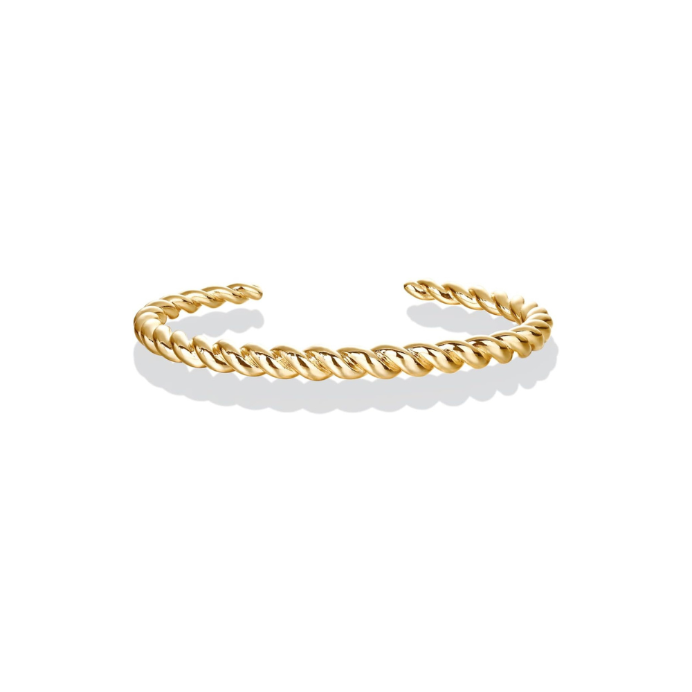 ZEVORA Twisted Bracelet – Handmade Gold Jewelry