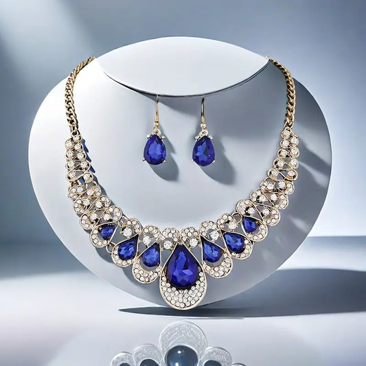 ZEVORA Maevina Zafiros 18K Gold Jewelry Set – Handmade & Hypoallergenic