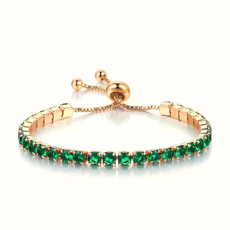 ZEVORA Alessia Moreau Bracelet – Handmade Gold & Emerald Jewelry