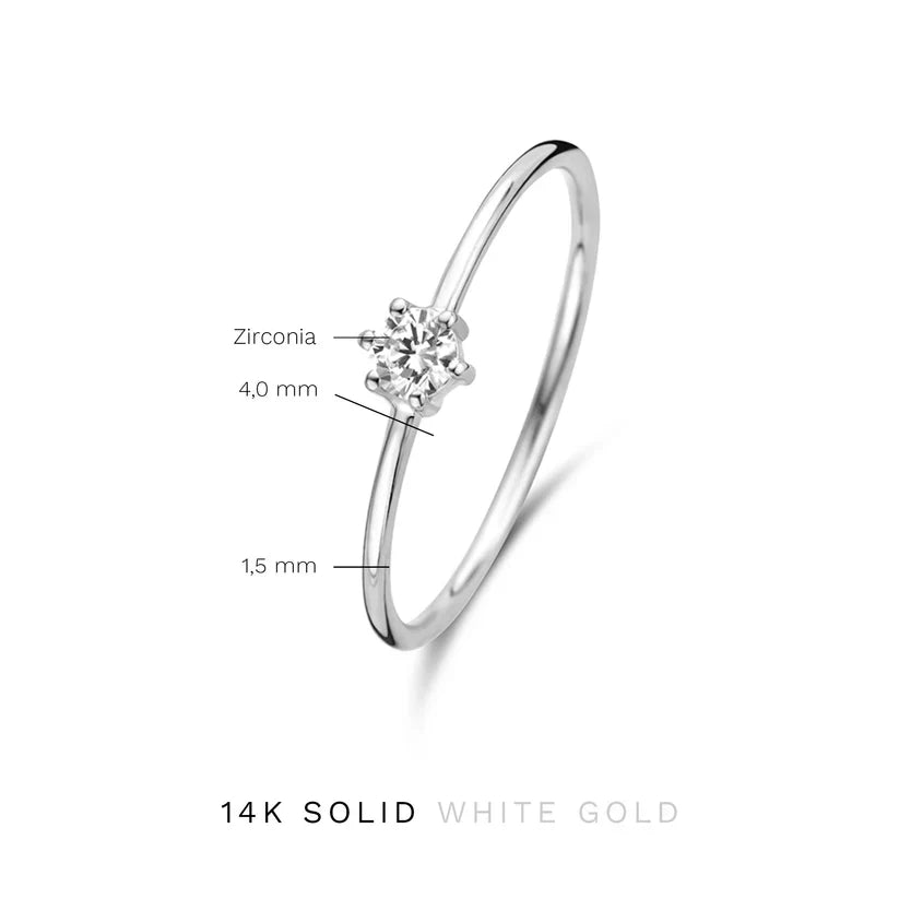ZEVORA Abella Maris Ring – Handmade White Gold Ocean-Inspired Jewelry