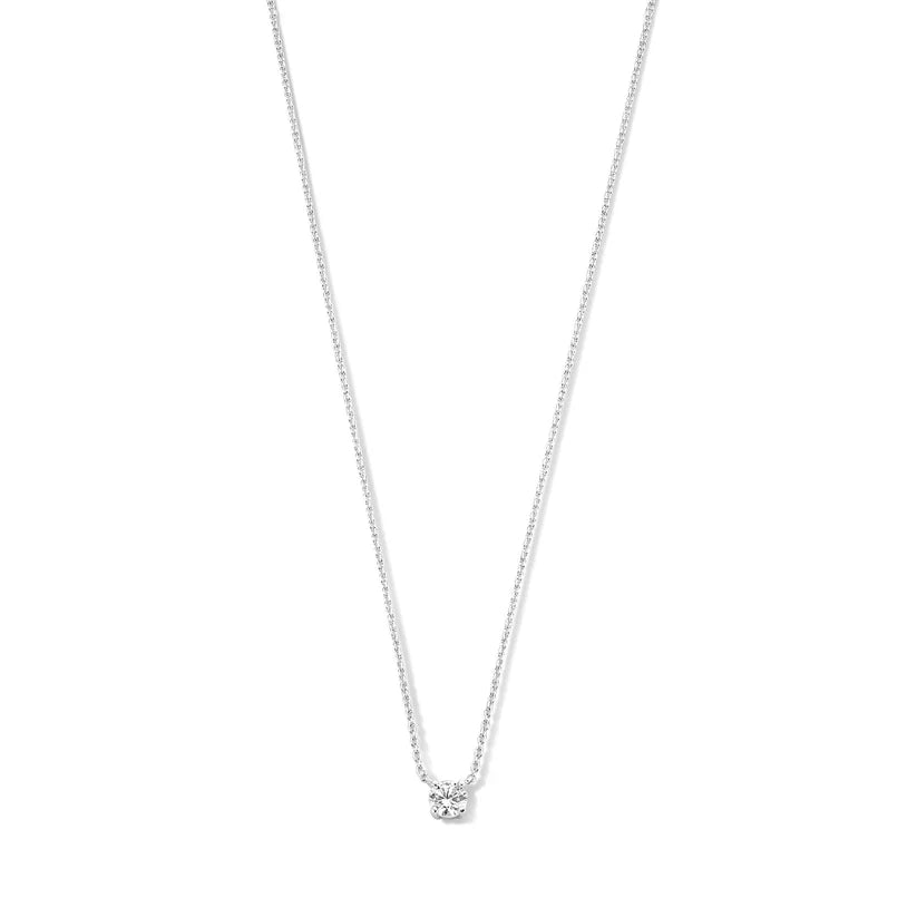 ZEVORA Cléa Moissanite Stone Necklace – Gold