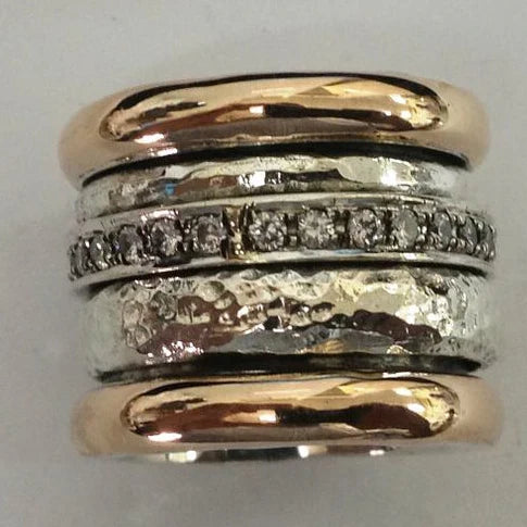 ZEVORA Timeless Layered Thick Gold Ring – Gold