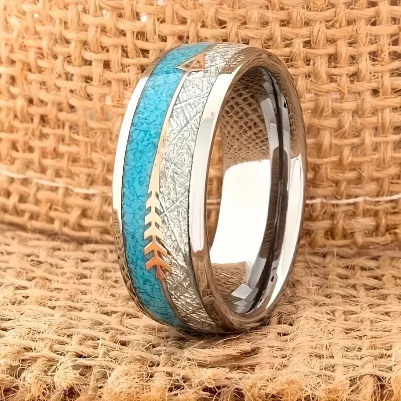 ZEVORA Antique Enamel Ring – Handmade White Gold & Enamel Vintage-Inspired Jewelry