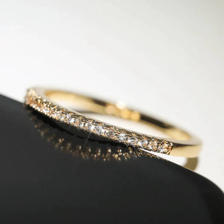 ZEVORA Palmina Verdalis Ring – Handmade White Gold & Green Stone Jewelry